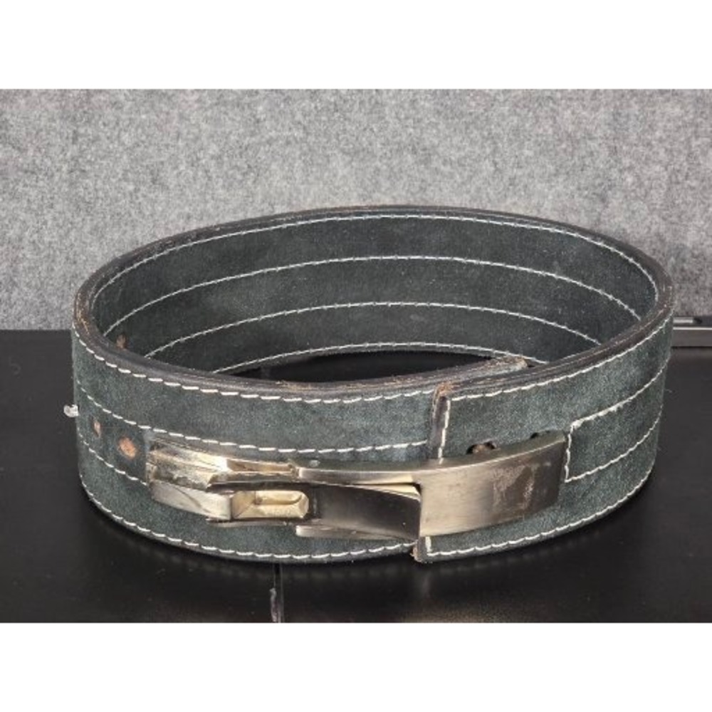 Anderson‎ Powerlifting Lever Belt Black Leather Suede Weightlifting Mens Small